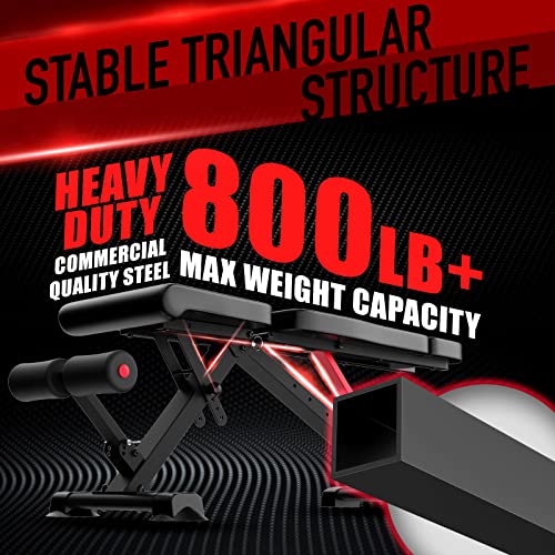 Keppi Adjustable Weight BenchFoldable Workout Bench Press for Full