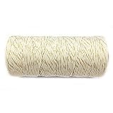 Wrapables Cotton Baker's Twine 12ply 110 Yard, White/Gold Metalic