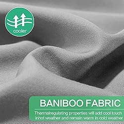 LIANLAM 100% Bamboo Sheets - Queen Size Sheets Set