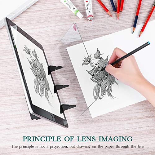 Sketch Wizard Optical Drawing Board, BHY Optical Tracing Board Copy Pad Panel Crafts Anime Painting Art, Drawing Sketching Tool for Zero-Based Mould Toy Gift for Students Adults Artists Beginners