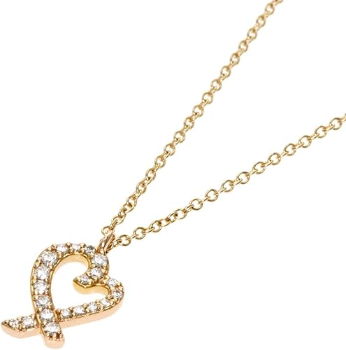 Amazon ティファニー ラビングハート ダイヤモンド ネックレス K18ピンクゴールド レディース 中古 ネックレス 通販