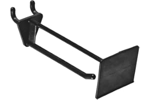 AZAR DISPLAYS Azar 800014-BLK 4-Inch Glass-Filled Nylon Pegboard Scan Hook, Black, 50-Pack