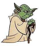 Yoda Clone Wars Cloak and Cane Jedi Star Wars Embroidered IronOn Applique Patch