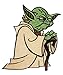 Yoda Clone Wars Cloak and Cane Jedi Star Wars Embroidered IronOn Applique Patch