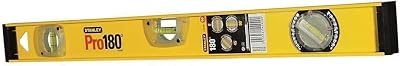 STANLEY I-Beam Spirit Level 600mm 3 Vials Rotating Vial Builders Tool 1-42-920