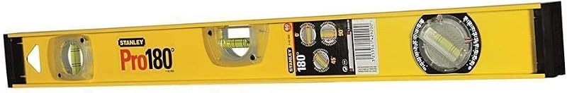 STANLEY I-Beam Spirit Level 600mm 3 Vials Rotating Vial Builders Tool 1-42-920