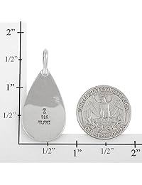 Colgante de turquesa collar en plata de ley 925 y turquesa auténtica (seleccionar estilo), plata de ley, PNC75C