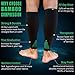 BAMS Plus Size Calf Compression Sleeve for Women & Men, Viscose from Bamboo Extra Wide Leg Support for Shin Splints, Leg Pain Relief and Support, Swelling, Travel
