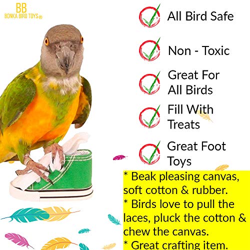4 Sneaker+Bird+Toys+Cockatiel+Cockatoo