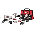 PORTER-CABLE 20V MAX* 6 Tools Combo Kit Cordless Drill Set, Impact Driver, Circular Saw, Reciprocating Saw, Oscillating Tool, Cutting Blade, Flashlight and USB Charger (PCCK617L6)