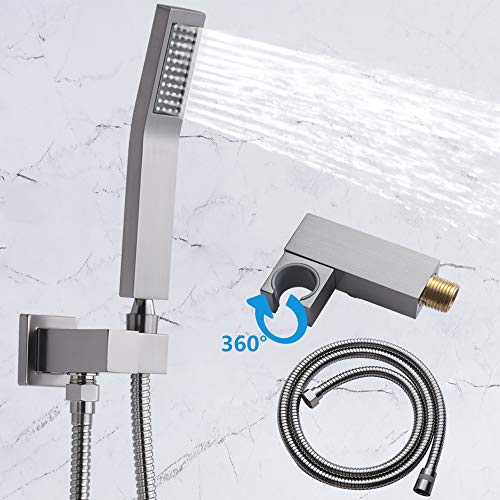 Rugus Shower System，Luxury Rain Mixer Shower Combo Set Wall Mounted