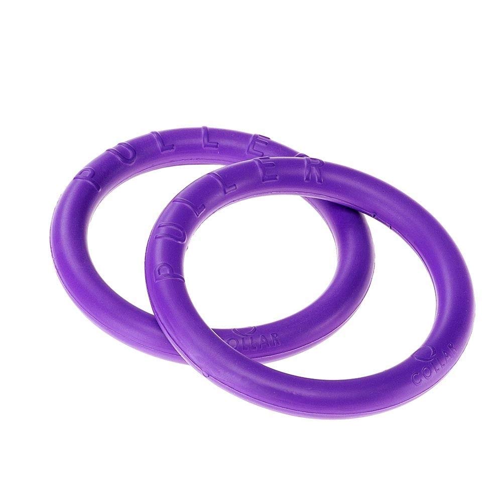 Ferplast Dog Toy, Dog Training Ring, Chew Toy, for Running, Jumping, Pulling, Robust Non-Toxic Material, Floating, PULLER MICRO, Puppy and Small Dog Toys, Set of 2 Fitness Rings