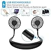 Portable-Neck-Fan-Handsfree-Mini-Fan-USB-Rechargeable-Wearable-Neckband-Fan-Necklace-Fan-Cooler-Fan-with-Dual-Wind-Head-3-Speeds-Setting-for-Traveling-Sport-Outdoor-Camping-Office-All-Black Portable Neck Fan, Handsfree Mini Fan USB Rechargeable Wearable Neckband Fan, Necklace Fan, Cooler Fan with Dual Wind…