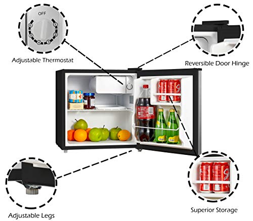 5 Emerson+CR160BSSE+1+6+Cubic+Refrigerator+Stainless
