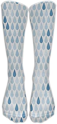 Raindrop Youth Soccer Socks Fasoar Teens Knee High Football Socks Long Striped Rugby Tube Socks