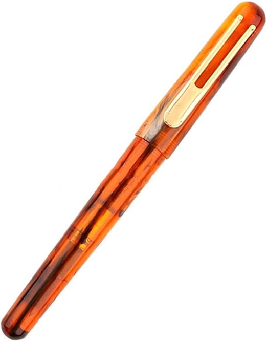 TINGYIN Pluma estilográfica con Caja de Regalo, Amarillo Aurora: Amazon.es: Hogar