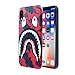 Case for iPhone XR 2018: Shark Face Case Street Fashion Luxury Flexible Durable Designer Protective TPU Cover/Bumper/Skin/Cushion with Wrist Strap (fits 6.1