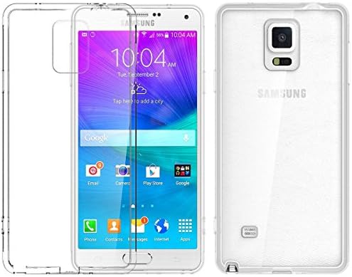 Note 4 Case, Jaweke Note 4 Case Cover,Crystal Clear/Dotted Slim Fit/ Lightweight/ Exact Fit/NO Bulkiness Clear back panel + Soft TPU Protective bumper Case for Note 4(2014)