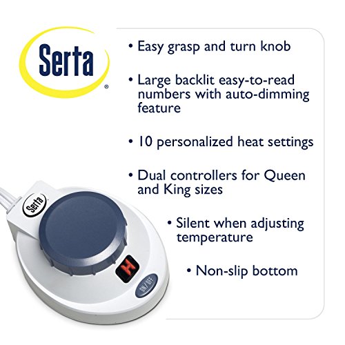 Serta Smart Heated Waterproof Mattress Pad with Safe & Warm Low