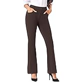 viehunt Womens Straight Leg Stretchy Dress Work Pants Business Office Casual Slacks with Pockets
