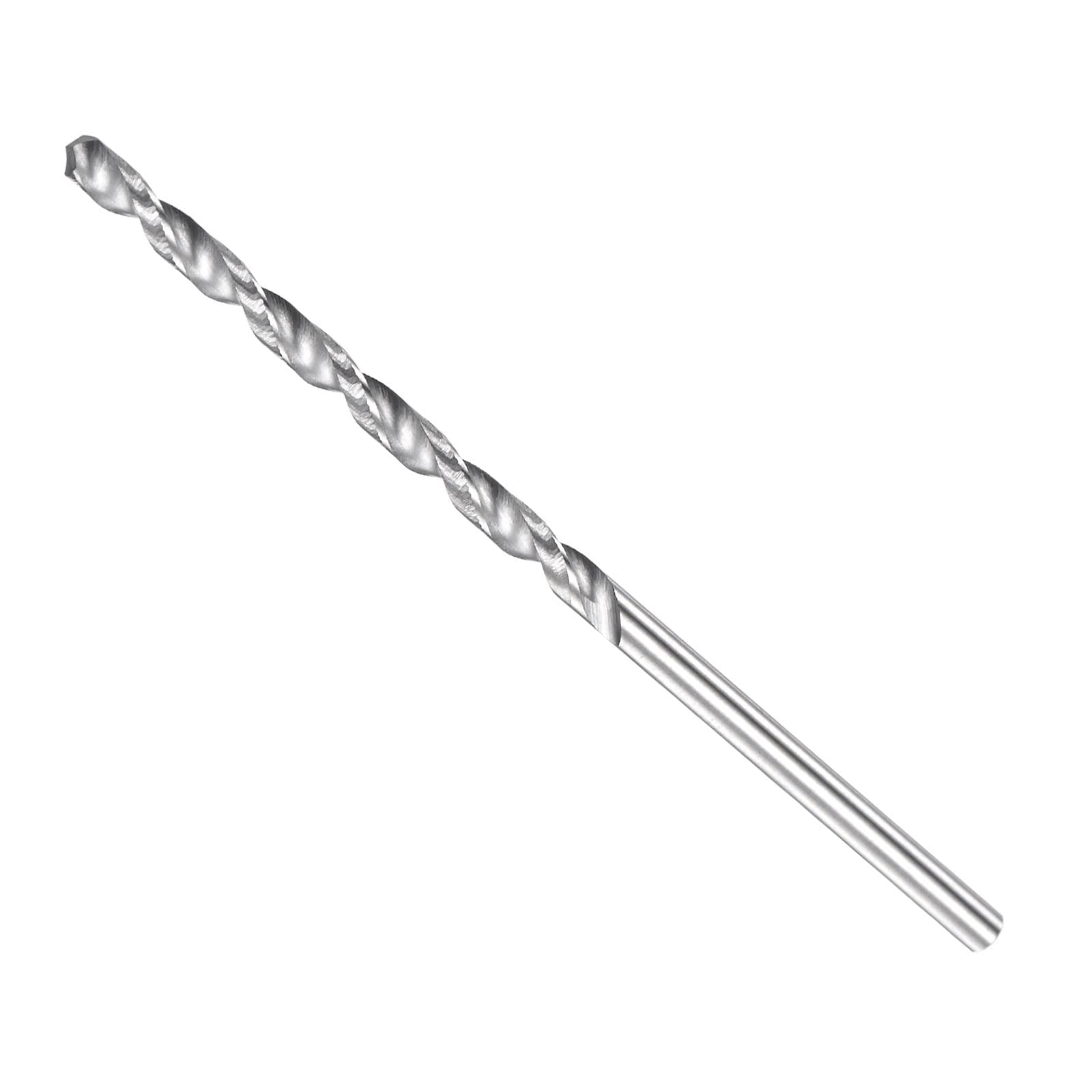 CoCud Solid Carbide Drill Bits, 2.4mm Diameter, K35 Tungsten Carbide Straight Shank Twist Drill Bits - (Applications: for Stainless Steel Alloy), 1-Piece