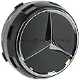 Genuine Mercedes Black Center Cap, New Raised Design.
