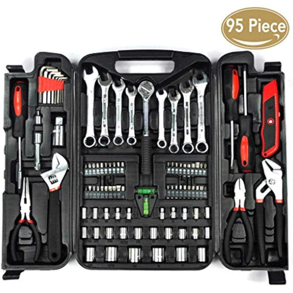 95 Piece Home Repair Tool Kits, Multi Tools Set, Homeowner Sets, Tool