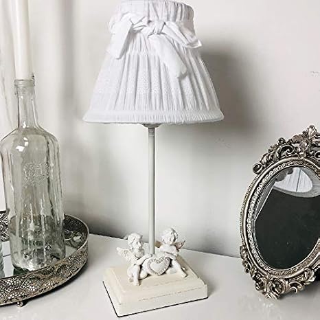 Lampada Da Tavolo Clayre Eef Engel Bianco Con Fiocco Da