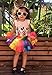 MOLFROA Baby Girls Colorful Layered Dance Outdoor Rainbow Tutu Skirt 5-6 Years