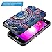 Rosebono for LG X Power 2 Case, LG Fiesta LTE Case, LG K10 Power Case, Hybrid Dual Layer Shockproof Hard Cover Graphic Fashion Cute Colorful Silicone Skin Case for LG LV7 - Mandala