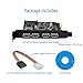 SupaHub PCI-E to USB 3.0 4-Port PCI Express Expansion Card, Windows XP, Vista, 7, 8, 10, Includes Driver and SATA 15-Pin Power Connector，2018 Version
