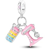 Parmuz 925 Sterling Silver Charm for Bracelets Dog Evil Eye Travel Love Mom Dangle Charms for European Bracelets Necklace Pendant Beads Jewelry Gift for Woman