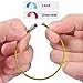 25pcs Wire Keychains, SENHAI Key Ring 2mm Cable Loops 6