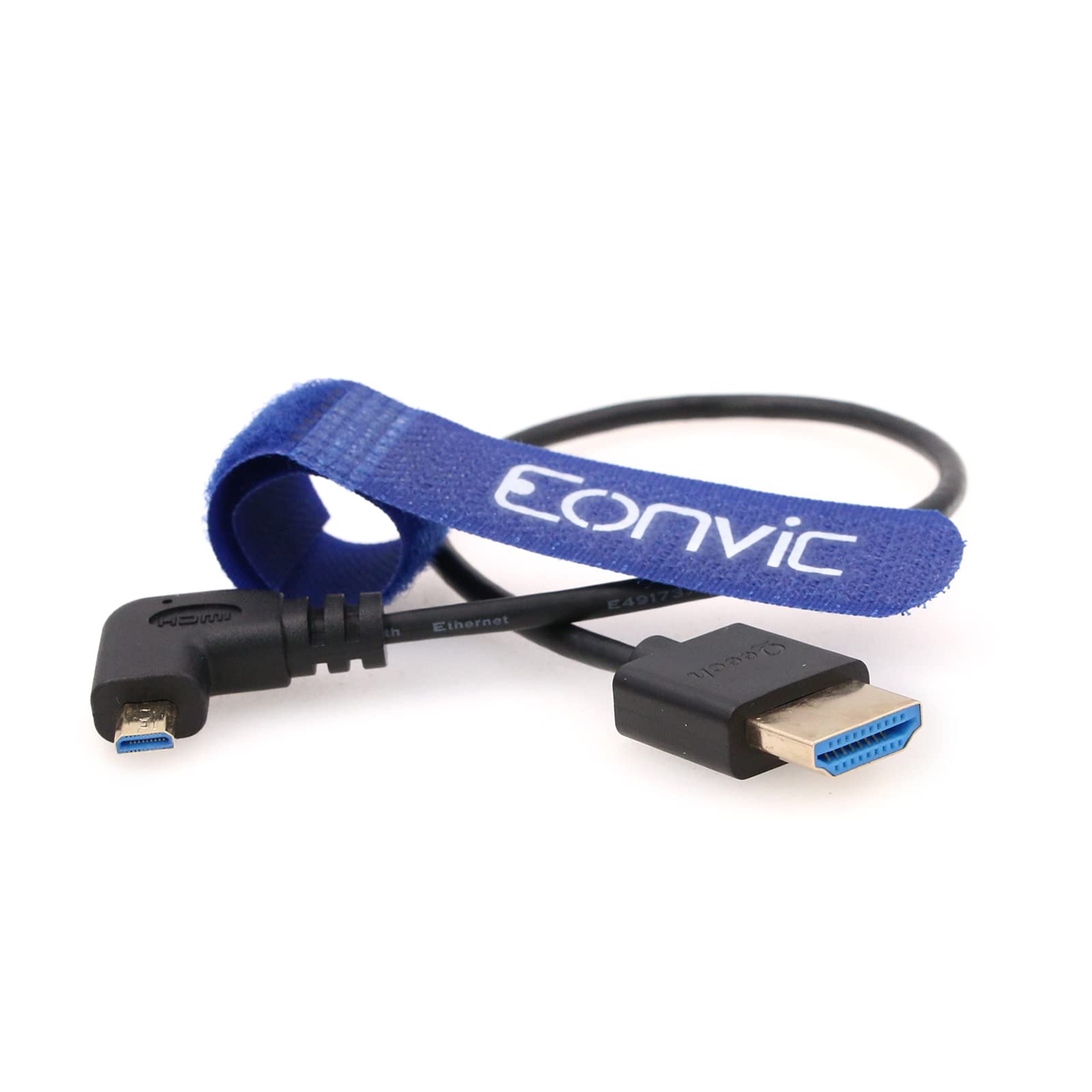 EONVIC Micro HDMI to HDMI Cable,8K@60Hz, Supports Ethernet, High Speed 1080p HD Thin and Flexible Cable for HDSLR cameras,TV, PC, Laptop, Macbook, Monitors