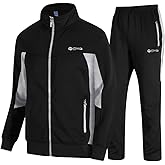 TBMPOY Men's Tracksuits Sweatsuits for Men Sweat Track Suits 2 Piece Casual Athletic Jogging Warm Up Full Zip Sets