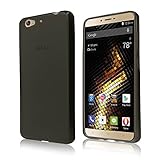 Cbus Wireless Matte Finish TPU Rubber Gel Case / Cover for BLU Vivo 5 - Semi Transparent Black