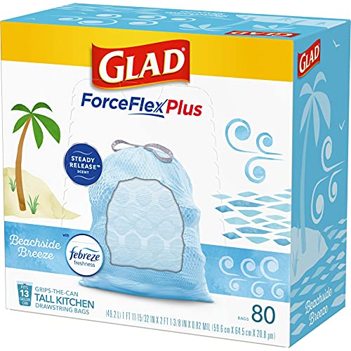 Glad Trash Bags , 13 Gallon Trash Bag, 80 Count Pricepulse