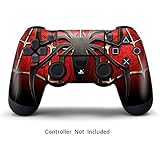 Skins for PS4 Controller - Stickers for Playstation 4 Games - Decals Cover for PS4 Slim Sony Play Station Four Controllers PS4 Pro Accessories PS4 Remote Wireless Dualshock 4 Skin - Widow Spider