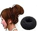 Bun Maker Roller Braid Twist Elastics Pins Hair Design Styling Tools Kit ,Black