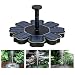 Anself Solar Fountain Pump Bird Bath, 8V 1.4W Solar Powered Submersible Free Standing Solar Outdoor Fountain for Small Pond, Patio Garden and Lawn primary