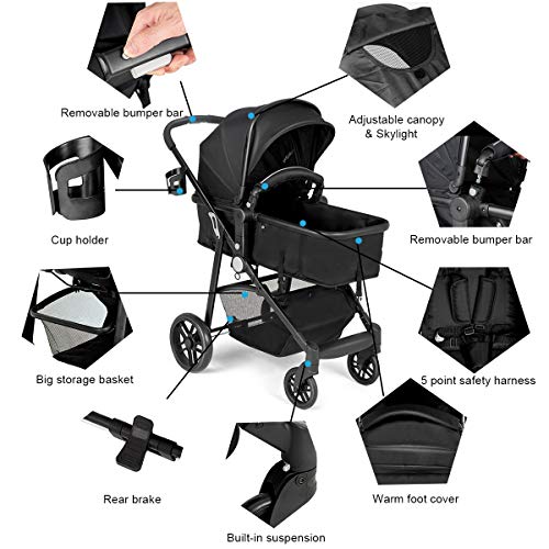 4 BABY+JOY+Convertible+Pushchair+Suspension