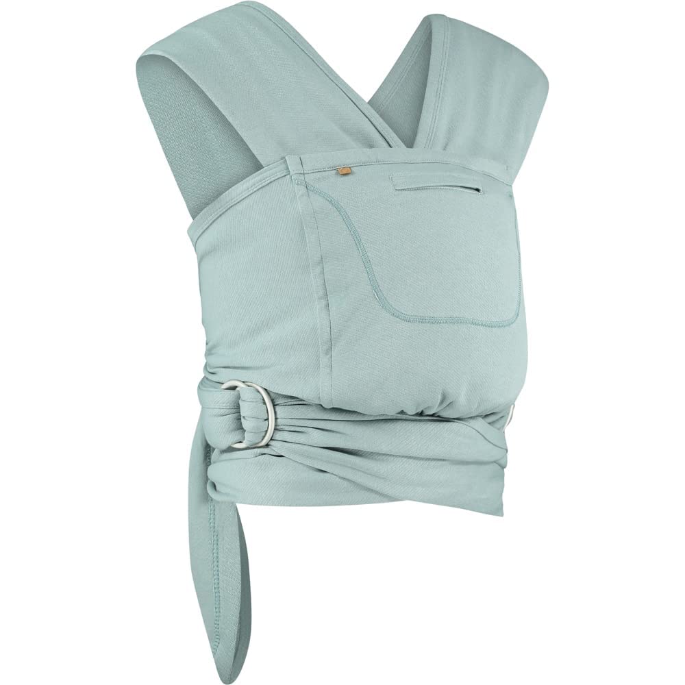 Close Caboo - Organic Cotton Adjustable Baby Carrier in Sage - Sustainable & Soft for Infants and Toddlers - One Size