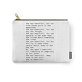 Society6 Pouch, Size Small (6" x 5"), She was