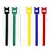 iXCC 60 Packs Reusable Fastening Cable Ties, Wire Straps, Hook and Loop Microfiber Cloth Cord Ties [6-Inch] [Multicolor]