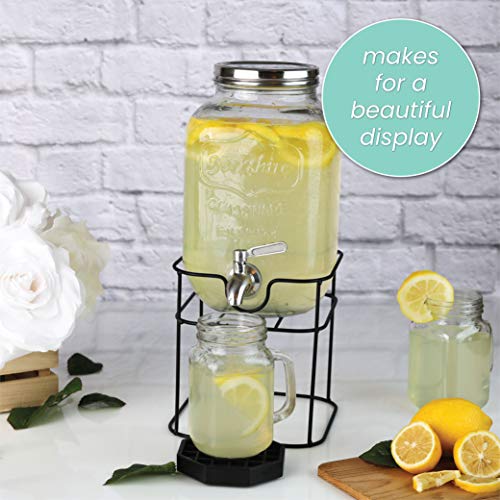Drink Dispensers For Parties 1 Gallon, Bevarage Dispenser With Stand - View #12