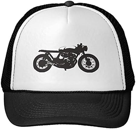 Cafe Racer / Brat Motorcycle Vintage Cool Stencil Trucker Hat