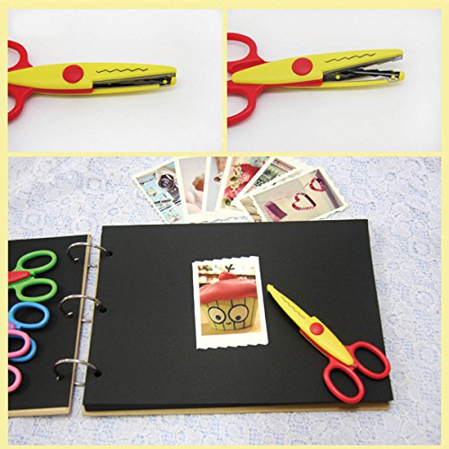 UCEC 6 Colorful Decorative Paper Edge Scissor Set, Great for Teachers