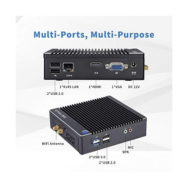 Sharevdi-Mini-PC-Windows-10-Pro64-bit-Intel-Celeron-N2840-Dual-core-Fanless-desktop-PC-4GB-DDR3-64GB-mSATA-Micro-Computer-24G5G-dual-band-WIFIBT40HDMIVGAGiga-EthernetWindows1087Linux Sharevdi Fanless Mini PC Windows 10 Pro, 4G DDR3 64G SSD Quad Core Mini Desktop Computer, Intel Celeron N2840 Dual Band…