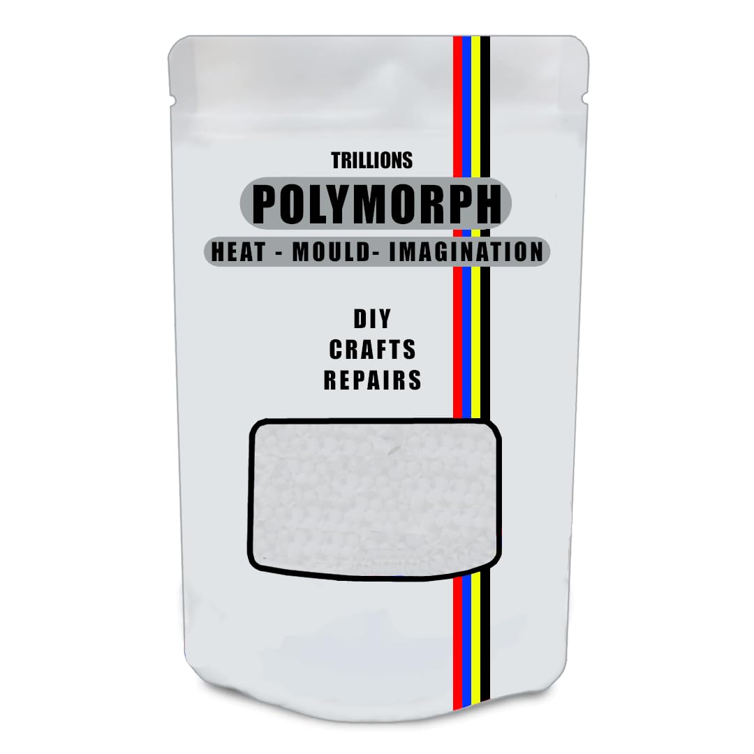 Hand Mouldable Thermoplastic 1000g/1kg Plastic | Polymorph | Reheat - Reuse - Unlimited Uses - Crafts, DIY Repairs, Modelling, Prototypes, Fangs, Cosplay