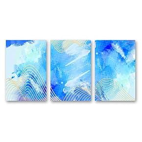 3 Panel Abstract Painting Pictures Home Wall for...